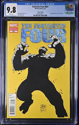 Buy Fantastic Four #601 1:50 Garney Variant CGC 9.8 Hulk 377 Homage HTF Marvel NM • 315.41£