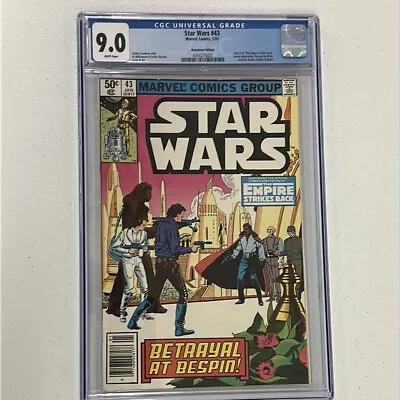 Buy CGC 9.0 - STAR WARS #43 (1/81; 1st App Lando Calrissian • 122.54£