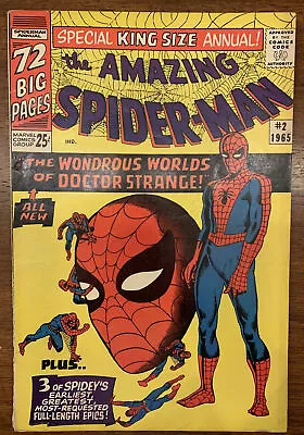 Buy Amazing Spider-Man Annual #2 (1965) 1st Team Up Of Spider-man And Dr. Strange... • 55£