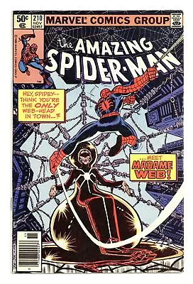 Buy Amazing Spider-Man #210N VG+ 4.5 1980 1st App. Madame Web • 36.83£
