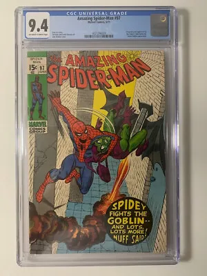 Buy Amazing Spider-Man 1971 #97 NM CGC 9.4! Classic Green Goblin! • 632.24£