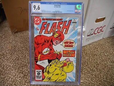 Buy Flash 324 Cgc 9.6 DC 1983 Death Of Reverse Flash WHITE Pgs NMM MINT Infantino Co • 70.95£