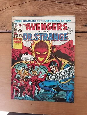 Buy The Avengers #66 - Dr. Strange Marvel Comics Group UK 21 December 1974 FN- 5.5 • 1.50£