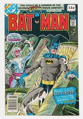 Buy Batman #308 NM- 9.2 Versus Mr Freeze • 22.95£