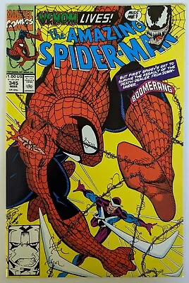 Buy Amazing Spider-Man #345 - Venom Returns Cletus Casady 1st Carnage Symbiote 1991 • 7.95£