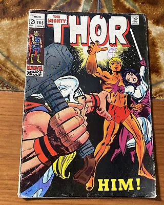 Buy Thor #165 1st Full Appearance “HIM” Adam Warlock.   June 1969 • 90£