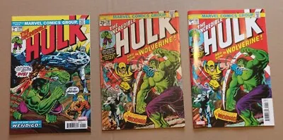 Buy Incredible Hulk 180 + 181 + 181, 2023 + 1974, First Wolverine Appearances • 1,200£