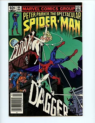 Buy Spectacular Spider-Man #64 Comic Book 1982 FN 1st App Cloak And Dagger • 31.53£