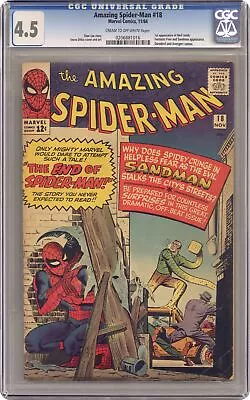 Buy Amazing Spider-Man #18 CGC 4.5 1964 0206881016 • 243.85£