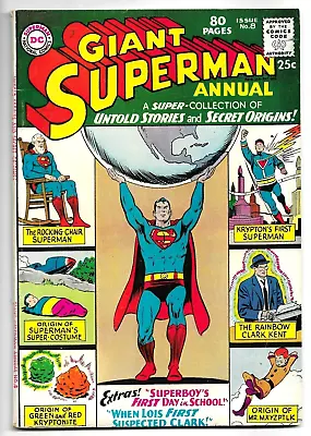 Buy Superman Annual #8, DC 80Page Giant, 1963 Superboy, Secret Origins 7.5 VF- • 51.54£