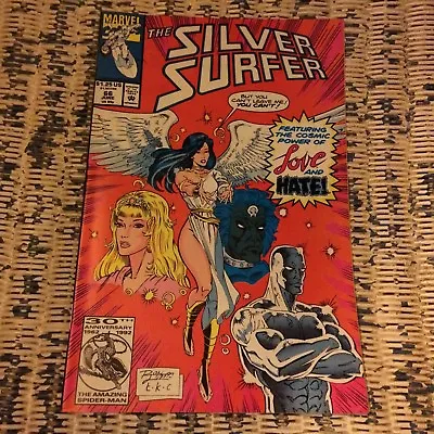 Buy Marvel Comic The Silver Surfer 66 1992 Infinity Gauntlet Thanos Master Hate • 1.99£