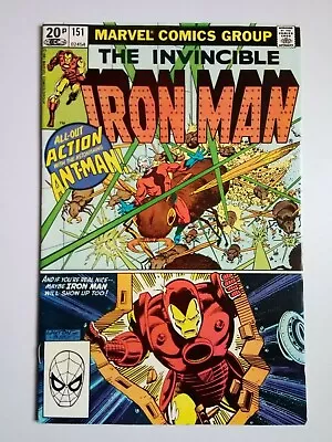 Buy Iron Man #151, VFN, Ant-Man Appearance, U.K Pence Copy, David Michelinie, 1981. • 7.95£
