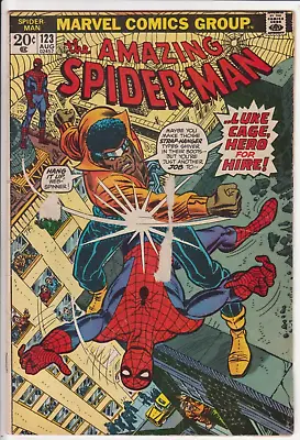 Buy The Amazing Spider-Man #123, Marvel Comics 1973 VG- 3.5 Luke Cage • 31.62£
