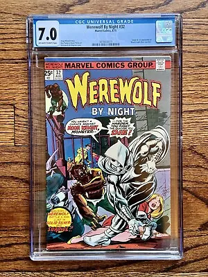 Buy Werewolf By Night 32 CGC 7.0 MCU HOT KEY ISSUE!  1st App Moon Knight!! OW/White • 1,039.99£