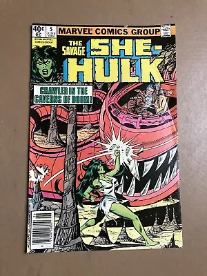 Buy Savage She-Hulk #5 (1980) FN Crawler In The Caverns Of Doom! Marvel BIN-292 • 6.39£