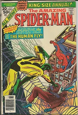 Buy Amazing Spiderman Annual #10 ORIGINAL Vintage 1976 Marvel Comics 1st Human Fly • 39.49£