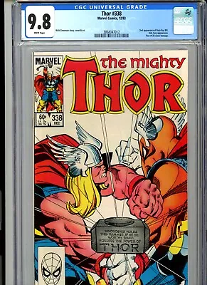 Buy CGC 9.8 Thor #338 2nd Beta Ray Bill. Nick Fury Appearance • 158.87£