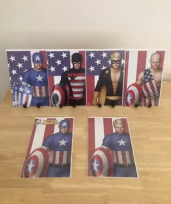 Buy Captain America #1 2016 VF/NM Midtown Comics X6 Variants NYC Exclusive • 29.99£