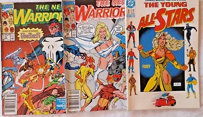 Buy 3 Dc Comic Young All-stars 10-5-1987/new Warriors-3-9-1991/ect4-10-91/fun Gift • 11.83£