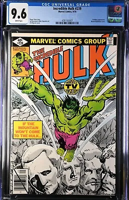 Buy Incredible Hulk #239 CGC 9.6  Marvel Comics  1979  Mount Rushmore Cover  🇺🇸 • 78.35£