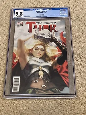 Buy Thor 705 CGC 9.8 White Pages (Jane Foster As Thor) Classic “Artgerm” Cover!! • 78.74£