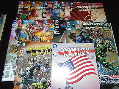 Buy JUSTICE LEAGUE OF AMERICA #1-14  Complete Plus 7.1 7.4  3D Covers New 52 2013 NM • 22£