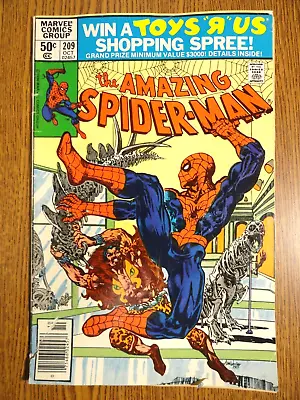 Buy Amazing Spider-man #209 Newsstand Kraven Hunter Cover Key 1st Calypso Marvel MCU • 24.19£