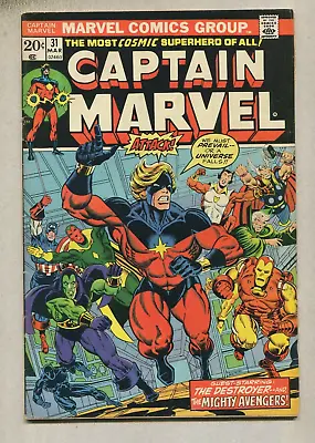 Buy Captain Marvel  #31 FN The Destroyer, Avengers  Marvel Comics D2 • 7.90£
