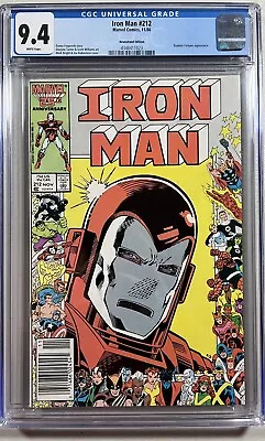 Buy Iron Man 212 (Marvel, 1986)  CGC 9.4 WP  **Newstand** • 63.24£