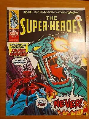 Buy The Super-Heroes #6 April 1975 UK Marvel VFINE- 7.5 Silver Surfer, Mephisto • 4.99£