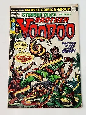 Buy Strange Tales 170 Marvel Comics 2nd App & Origin Brother Voodoo Bronze Age 1973 • 35.97£