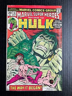 Buy MARVEL SUPER HEROES #56 March 1977 Incredible Hulk #102 Reprint  Origin Story • 8.03£