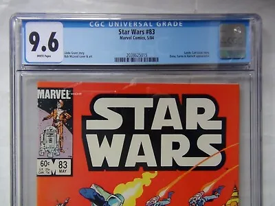 Buy Star Wars 83 (Marvel 5/84) CGC 9.6 WHITE PAGES (Direct) • 64.76£