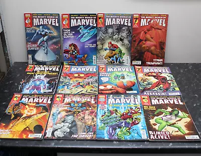Buy The Mighty World Of Marvel 12 X Comic Bundle 2007/08 Read Notes • 13£