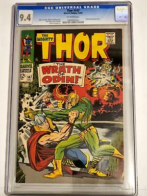 Buy Thor #147 (1967) CGC Grade 9.4 Stan Lee Story Jack Kirby Cover Movie Coming Out! • 256.95£
