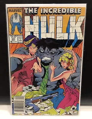 Buy Incredible Hulk #347 Comic Marvel Comics Newsstand 1st Appearance Of Joe Fixit • 21.49£