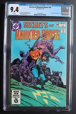 Buy Secrets Of Haunted House #44 Classic WRIGHTSON Halloween 1982 McFarlane CGC 9.4 • 191.09£