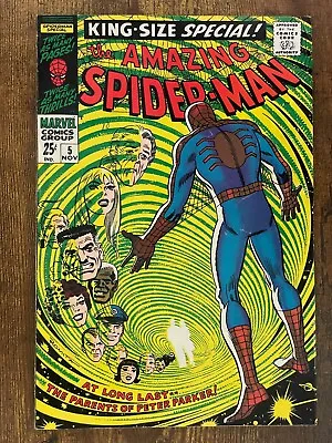 Buy Amazing Spider-Man Annual #5 - GORGEOUS - 1st App Peter's Parents - Marvel Comic • 8.33£