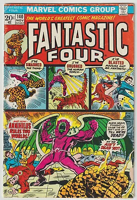 Buy Fantastic Four #140 (Nov 1973, Marvel), G Condition (2.0), Annihilus App. • 7.91£
