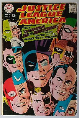 Buy Justice League Of America #61 (dc 1968) Silver Age! Est~f+(6.5) Penguin & Luthor • 19.77£
