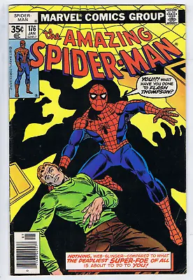 Buy Amazing Spider-Man #176 Marvel 1978 He Who Laughs Last ... ! PIZZAZZ Insert • 20.09£