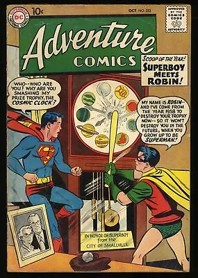Buy Adventure Comics #253 VG- 3.5 Superboy Meets Robin! DC Comics 1958 • 28.46£