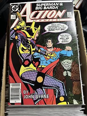 Buy ACTION COMICS #592 (DC 1987) Newsstand SUPERMAN 1st App SLEEZ + BIG BARDA! • 6.40£