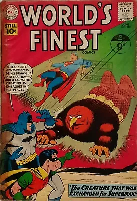 Buy Worlds Finest Comics 118 Heavily Taped £10 1961. Postage On 1-5 Comics 2.95  • 10£
