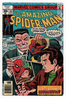 Buy Amazing Spider-Man #169, DR. FAUSTUS, ROSS ANDRU, Bronze Age Marvel 1977 VG/FN • 5.56£