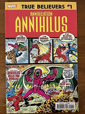 Buy Fantastic Four #140 Reprint Marvel Comics True Believers #1 Annihilus 2020 • 1.38£
