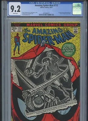Buy Amazing Spider-Man Vol 1 #113 1972 CGC 9.2 (1st App Of Hammerhead) • 228.63£