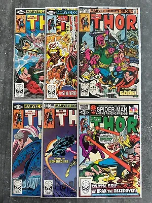 Buy The Mighty Thor #296 #297 #301 #307 #309 #314 | Ta-Lo | VF | B&B (Marvel 1980) • 16.50£