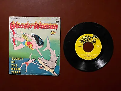 Buy 1978 WONDER WOMAN 45- 7”  Peter Pan Records “The Secret Of The Magic Tiara” 717C • 6.72£