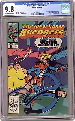 Buy Avengers West Coast #46 CGC 9.8 1989 3889536007 1st App. Great Lakes Avengers • 229.28£